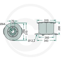 GRANIT Tarcza tnąca 647131256F - 647131256F - Sklep rolniczy PoltechParts