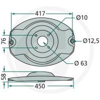 GRANIT Tarcza tnąca 647131808F - 647131808F - Sklep rolniczy PoltechParts