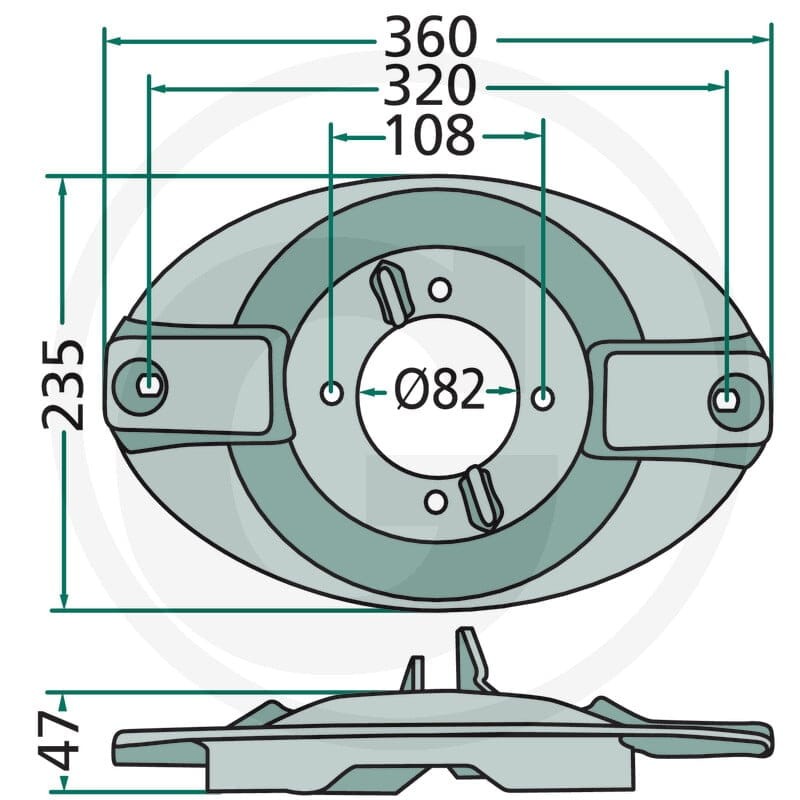 GRANIT Tarcza tnąca 647139680.0F - 647139680.0F - Sklep rolniczy PoltechParts