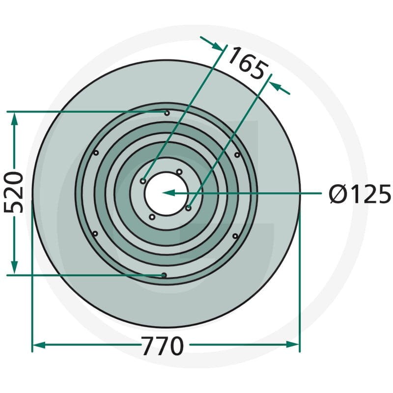 GRANIT Talerz ślizgowy 647140128F - 647140128F - Sklep rolniczy PoltechParts