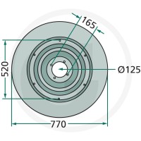 GRANIT Talerz ślizgowy 647140128F - 647140128F - Sklep rolniczy PoltechParts