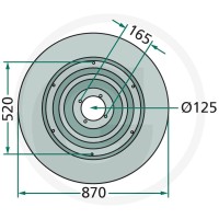 GRANIT Talerze ślizgowe 647140129F - 647140129F - Sklep rolniczy PoltechParts