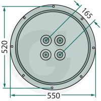 GRANIT Talerz oporowy 647140311F - 647140311F - Sklep rolniczy PoltechParts