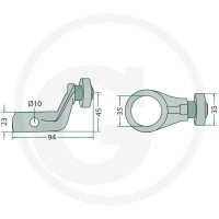 GRANIT Łożysko rolkowe 64716504057F - 64716504057F - Sklep rolniczy PoltechParts