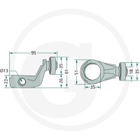GRANIT Rolka jezdna 64716600651F - 64716600651F - Sklep rolniczy PoltechParts