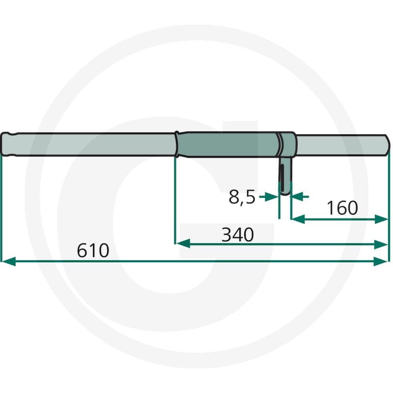 GRANIT Ramię zgarniające 64716609853.86F - 64716609853.86F - Sklep rolniczy PoltechParts