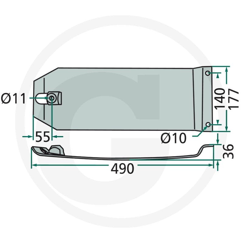 GRANIT Płoza 647426306F | poltechparts.pl