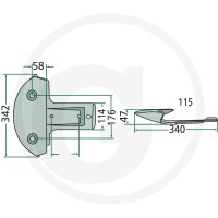 GRANIT Płoza 64756190600F | poltechparts.pl