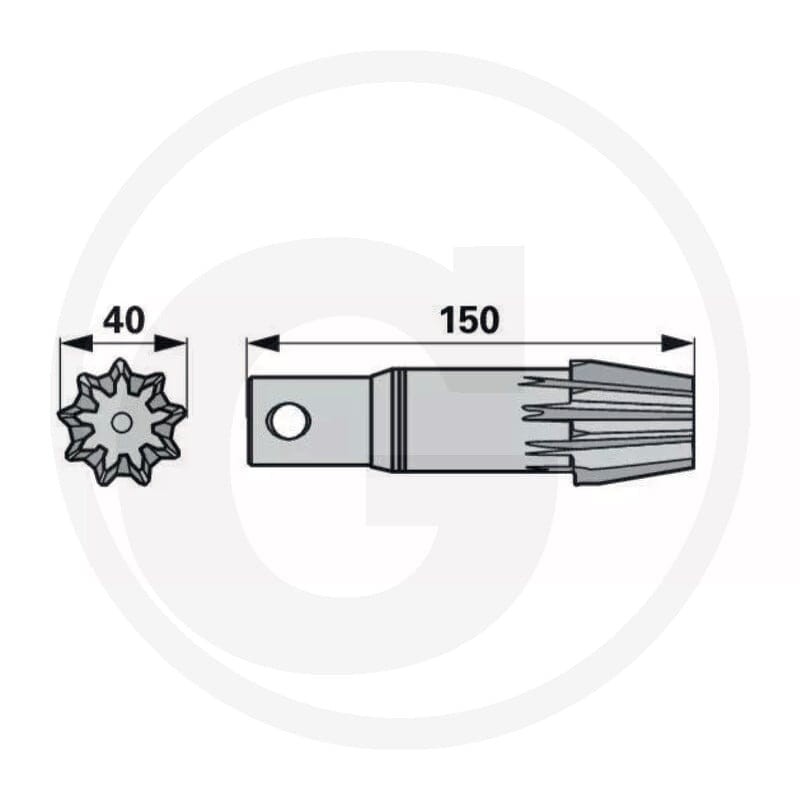 GRANIT Koło zębate stożkowe 64757719810F | poltechparts.pl