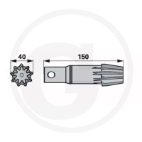 GRANIT Koło zębate stożkowe 64757719810F | poltechparts.pl