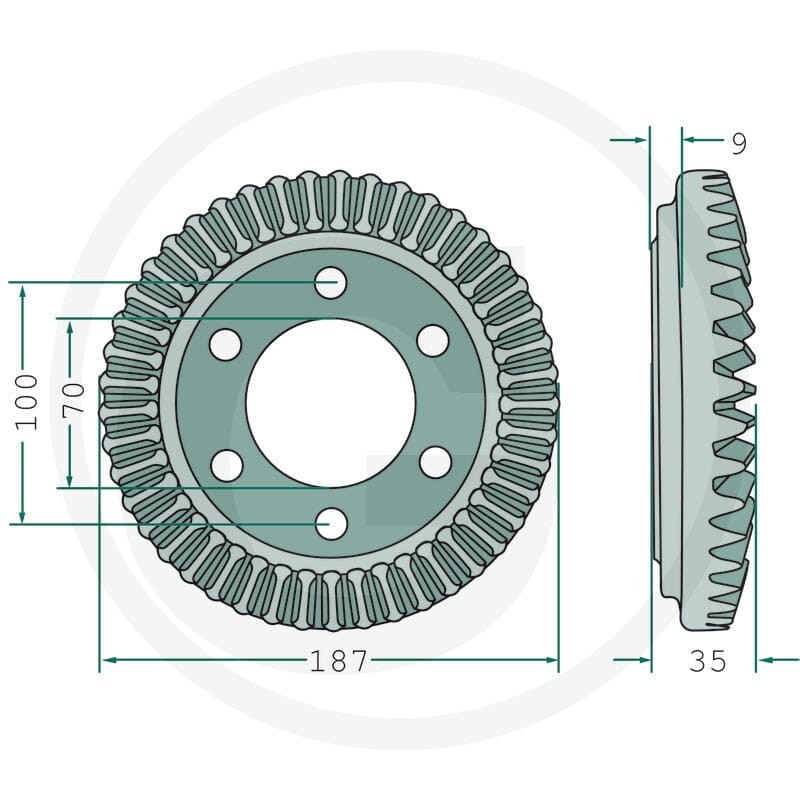 GRANIT Koło talerzowe 64758557410F - 64758557410F - Sklep rolniczy PoltechParts