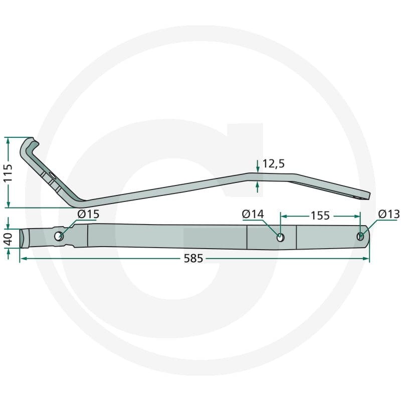GRANIT Ramię palca 64758557710F | poltechparts.pl