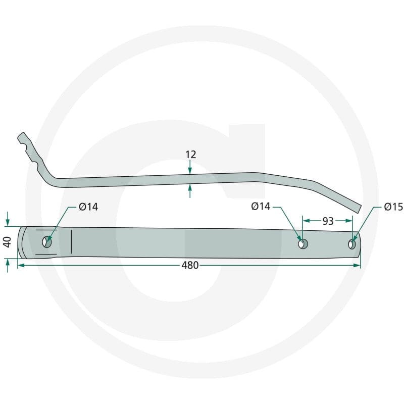 GRANIT Ramię palca 64758719800F | poltechparts.pl