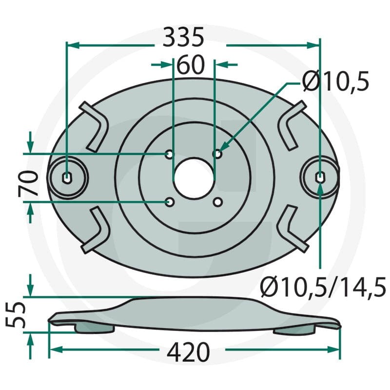 GRANIT Tarcza tnąca 647647273 - 647647273 - Sklep rolniczy PoltechParts