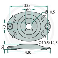 GRANIT Tarcza tnąca 647647273 - 647647273 - Sklep rolniczy PoltechParts