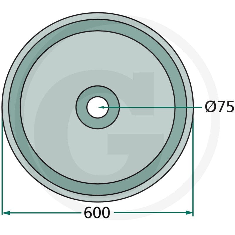 GRANIT Talerz ślizgowy 647CM-060F - 647CM-060F - Sklep rolniczy PoltechParts