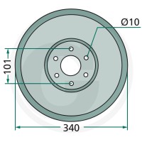 GRANIT Talerz ślizgowy 647TF-5F - 647TF-5F - Sklep rolniczy PoltechParts