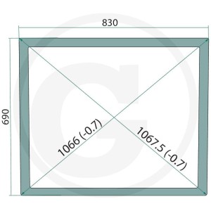 GRANIT Szyba tylna 65015S10143