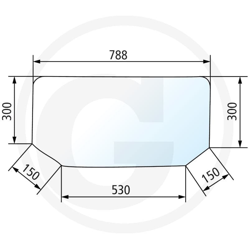GRANIT Szyba tylna 650885633