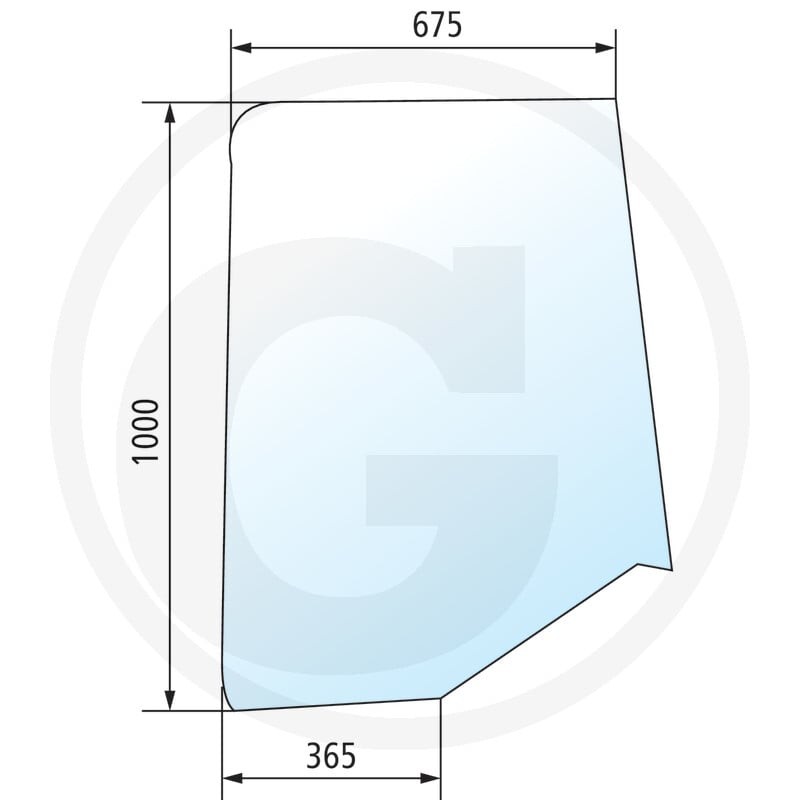 GRANIT Szyba drzwi 650S40194C1