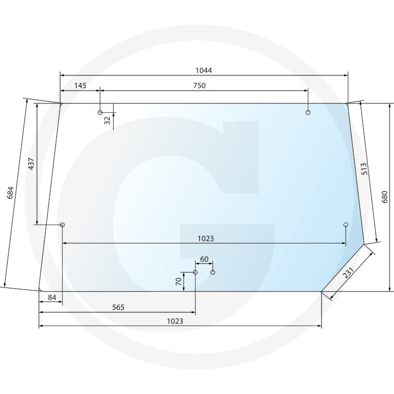 GRANIT Szyba tylna 650S4794A1