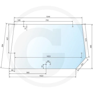 GRANIT Szyba tylna 650S4794A1