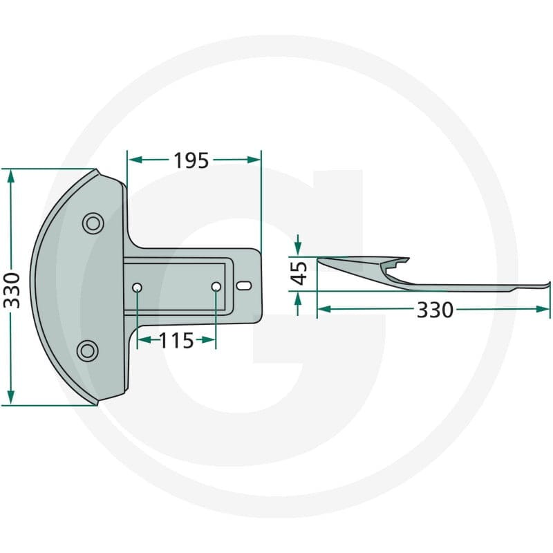 GRANIT Płoza 64756190500F | poltechparts.pl