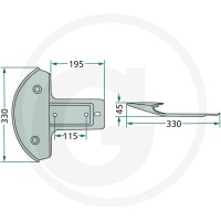 GRANIT Płoza 64756190500F | poltechparts.pl