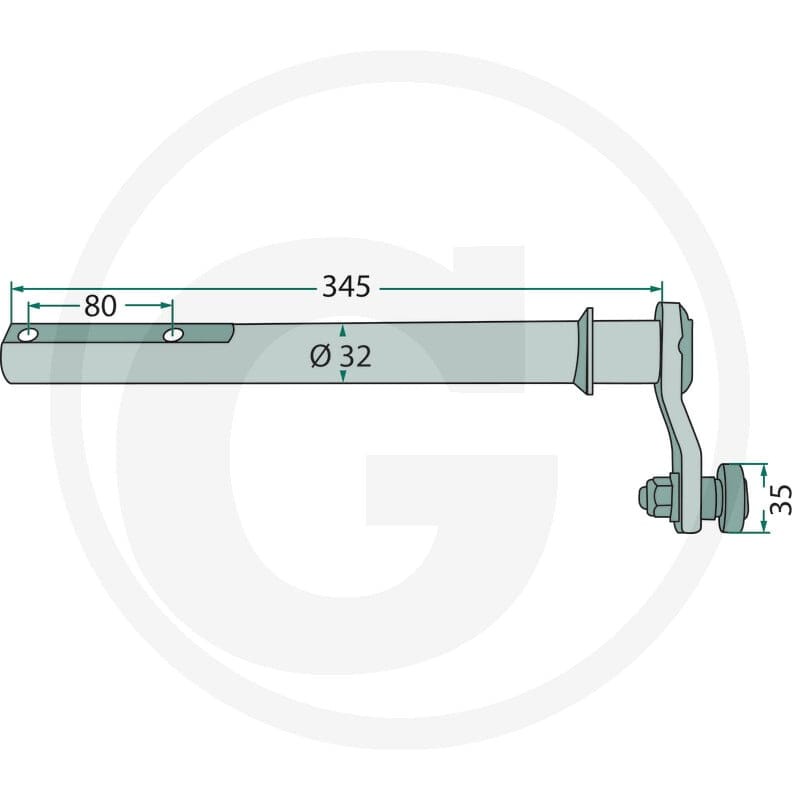 GRANIT Dźwignia sterująca 64706563320F - 64706563320F - Sklep rolniczy PoltechParts