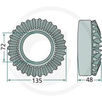GRANIT Koło talerzowe 647261058.0F - 647261058.0F - Sklep rolniczy PoltechParts