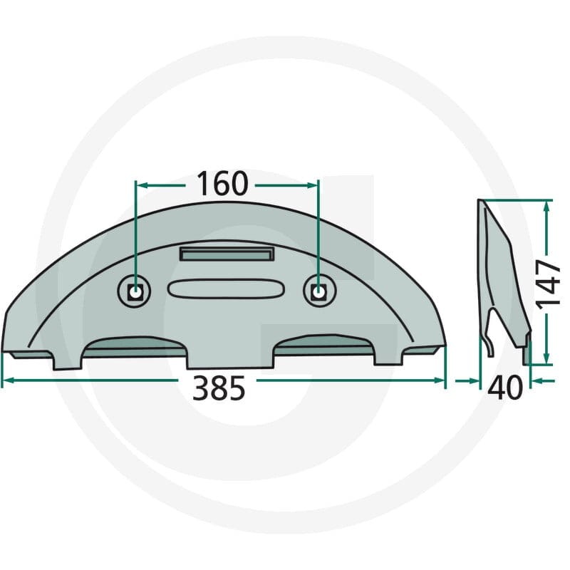 GRANIT Płoza ślizgowa 64755901200F | poltechparts.pl