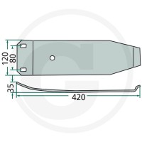 GRANIT Płoza 64755911400F | poltechparts.pl