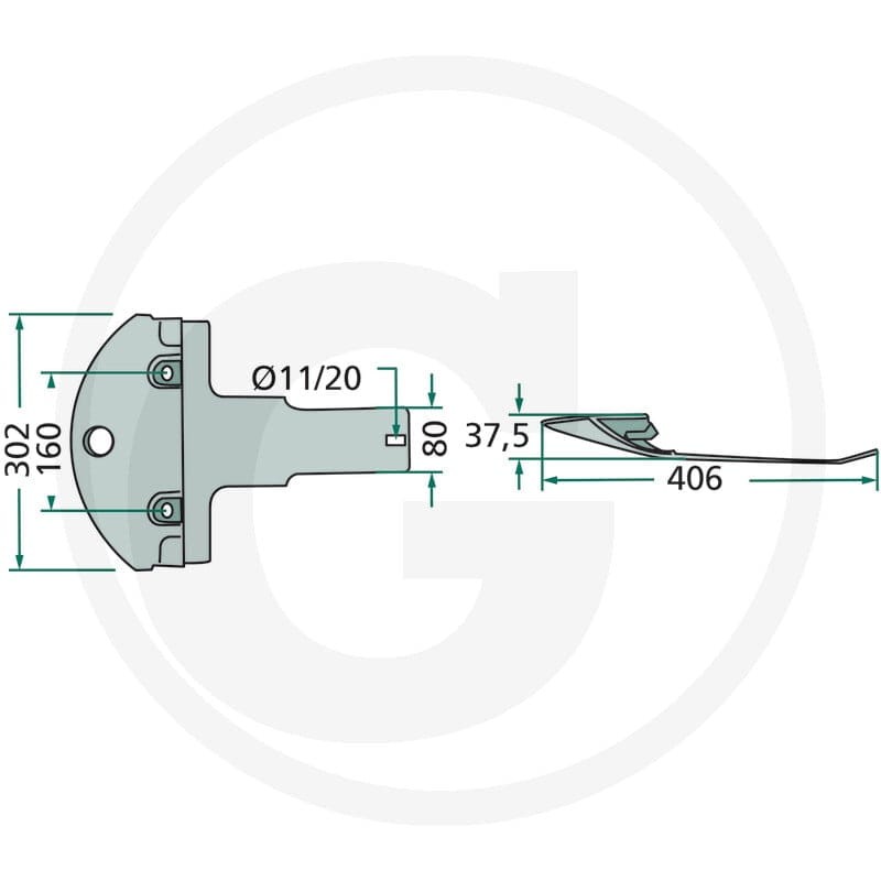 GRANIT Płoza 64756809300F | poltechparts.pl