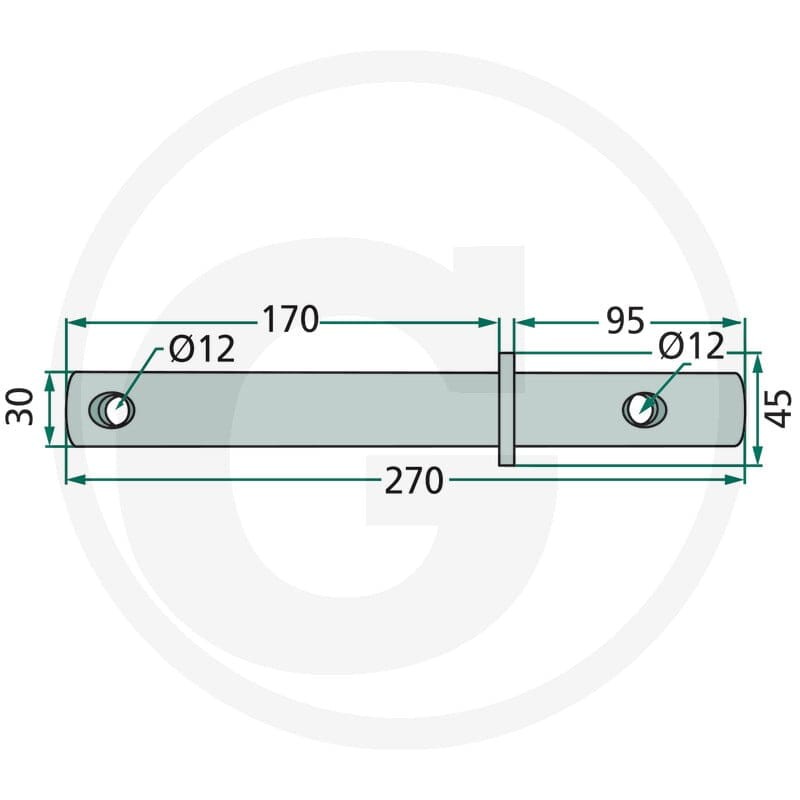 GRANIT Oś ramienia palca 64757556900F - 64757556900F - Sklep rolniczy PoltechParts