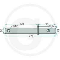 GRANIT Oś ramienia palca 64757556900F - 64757556900F - Sklep rolniczy PoltechParts