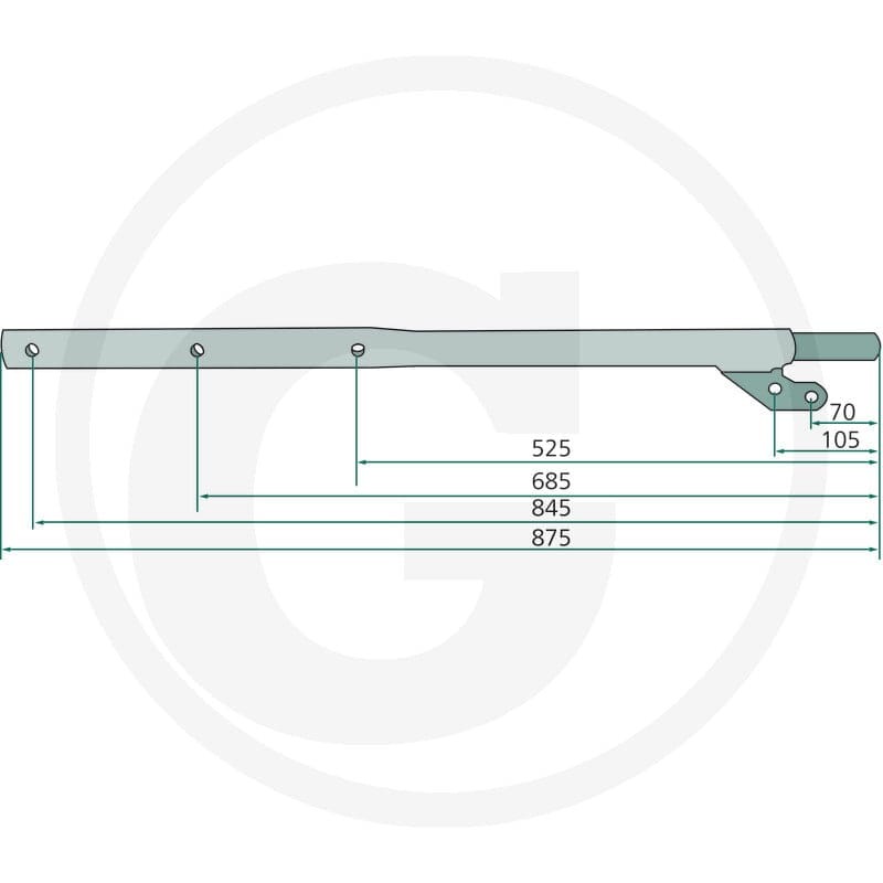 GRANIT Ramię palca 64757713210F | poltechparts.pl