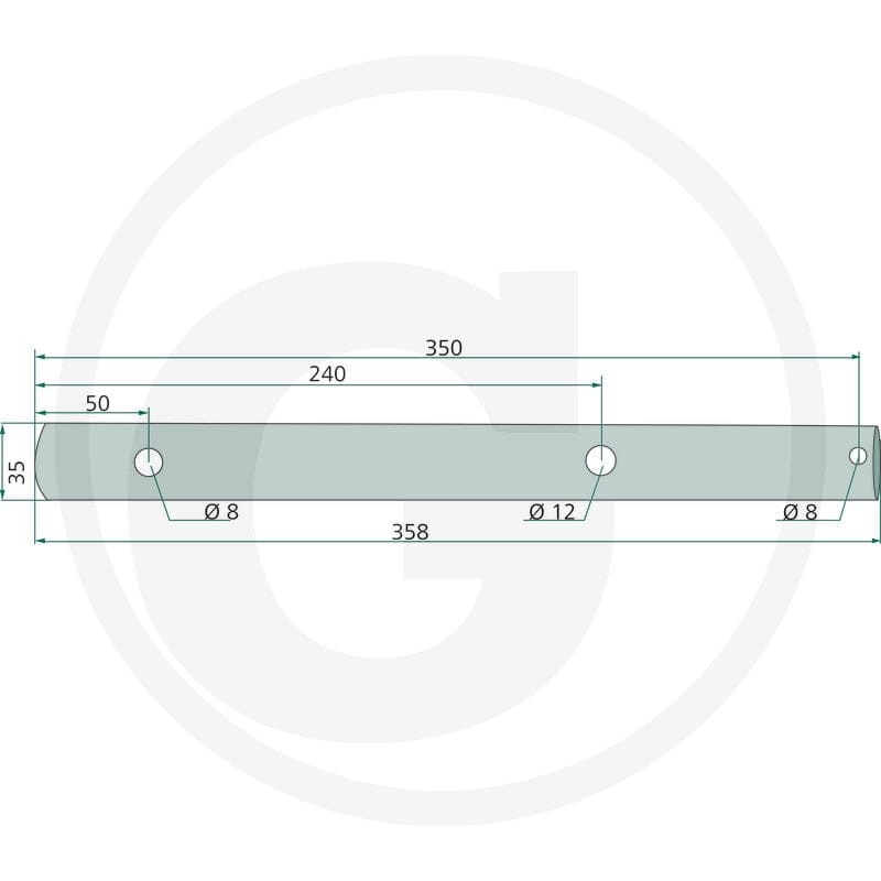 GRANIT Oś wirnika 64758564200F - 64758564200F - Sklep rolniczy PoltechParts