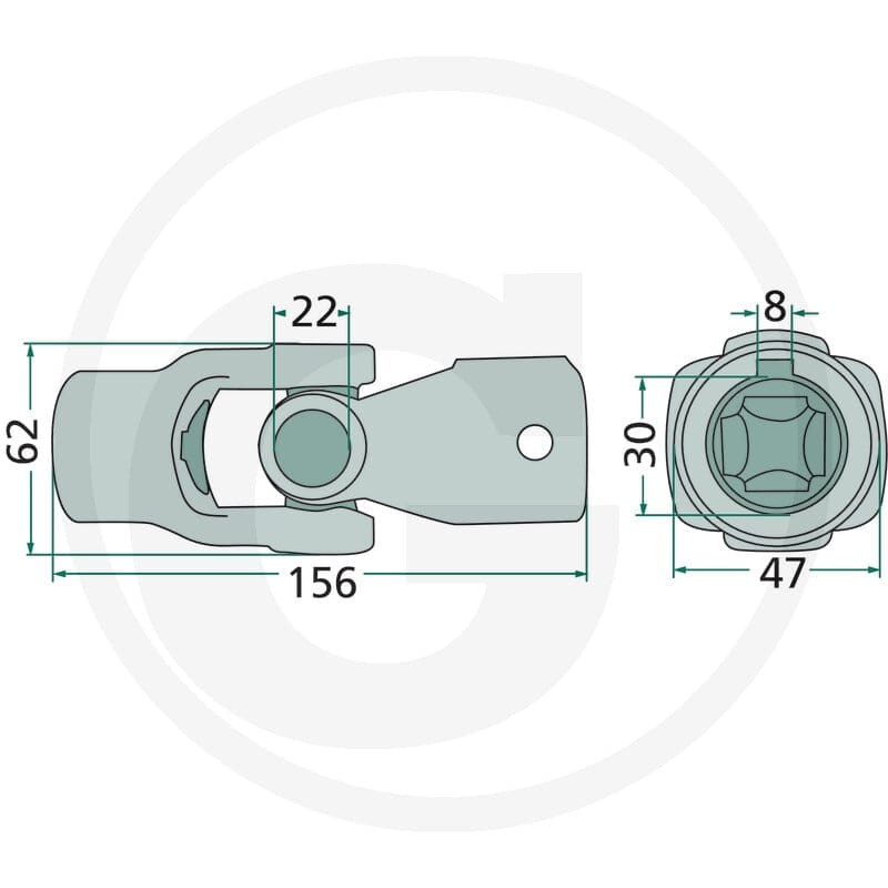 GRANIT Przegub krzyżowy 64758711300F - 64758711300F - Sklep rolniczy PoltechParts
