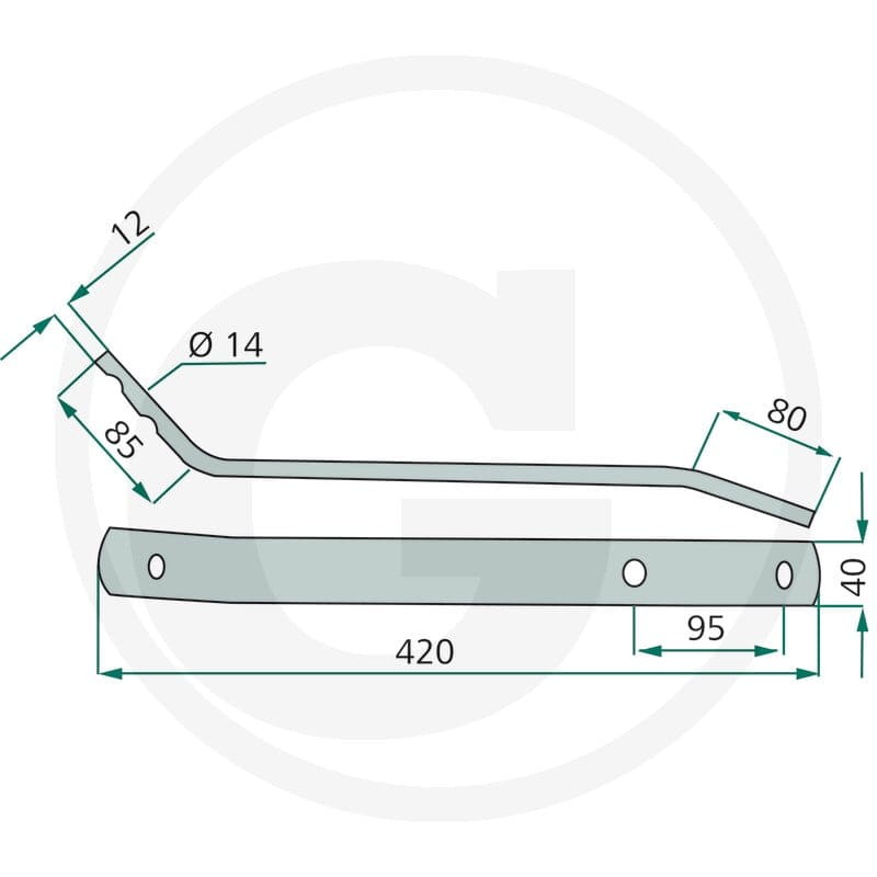 GRANIT Ramię palca 64758727600F | poltechparts.pl