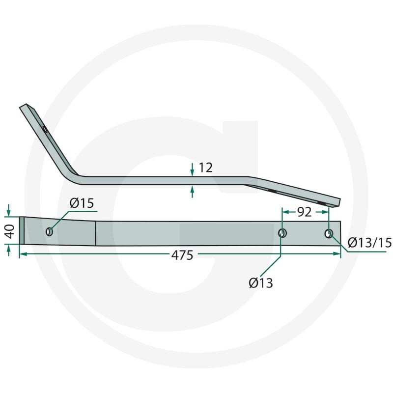 GRANIT Ramię palca 64758761500F | poltechparts.pl