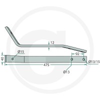 GRANIT Ramię palca 64758761500F | poltechparts.pl