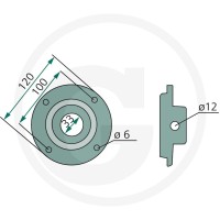 GRANIT Piasta tarczy 64798621876F - Sklep PoltechParts
