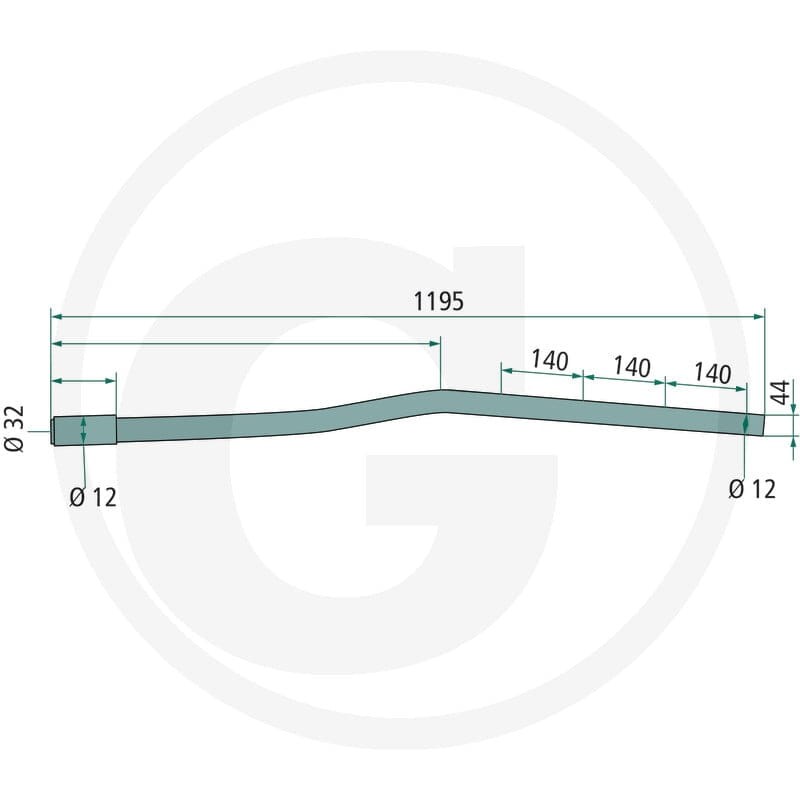 GRANIT Ramię palca 647K8009801F | poltechparts.pl