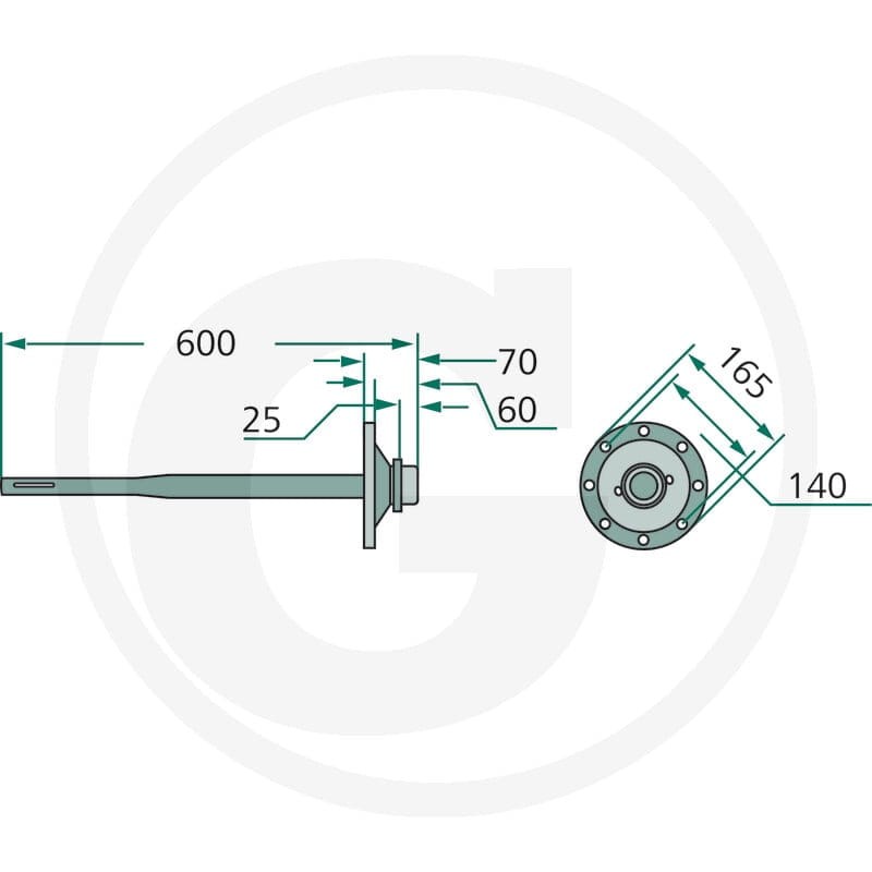 GRANIT Wał napędowy 647TF-0255F - 647TF-0255F - Sklep rolniczy PoltechParts