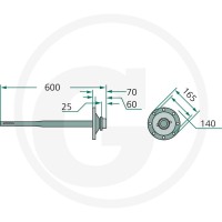 GRANIT Wał napędowy 647TF-0255F - 647TF-0255F - Sklep rolniczy PoltechParts