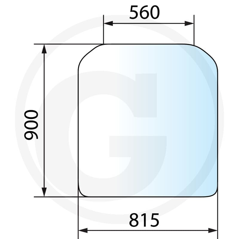GRANIT Szyba przednia 65011090