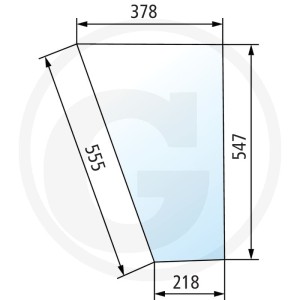 GRANIT Szyba przednia 650S5500350040