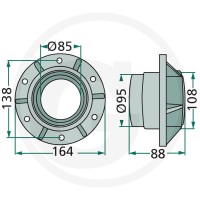 GRANIT Piasta 64706295640F - Sklep PoltechParts