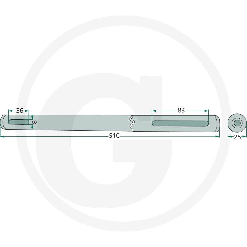 GRANIT Wałek napędowy 647123415F - 647123415F - Sklep rolniczy PoltechParts