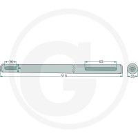 GRANIT Wałek napędowy 647123415F - 647123415F - Sklep rolniczy PoltechParts